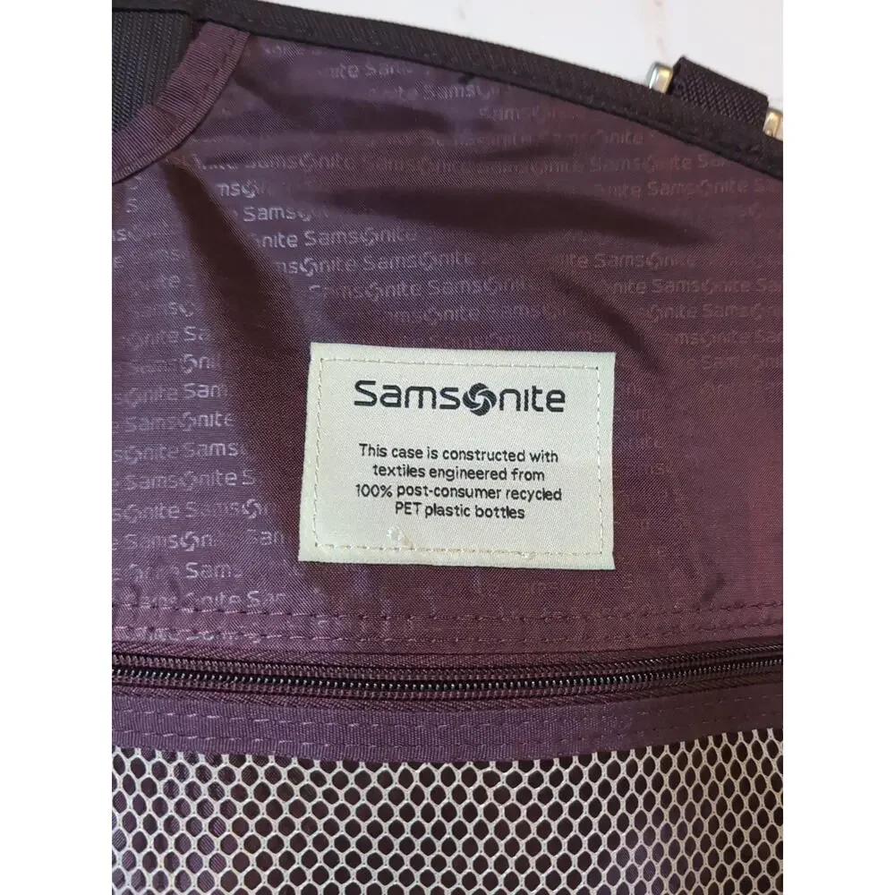 Samsonite Bi-Fold Garment Bag Burgundy Plum Purple Travel Suit Weekend Cover 24